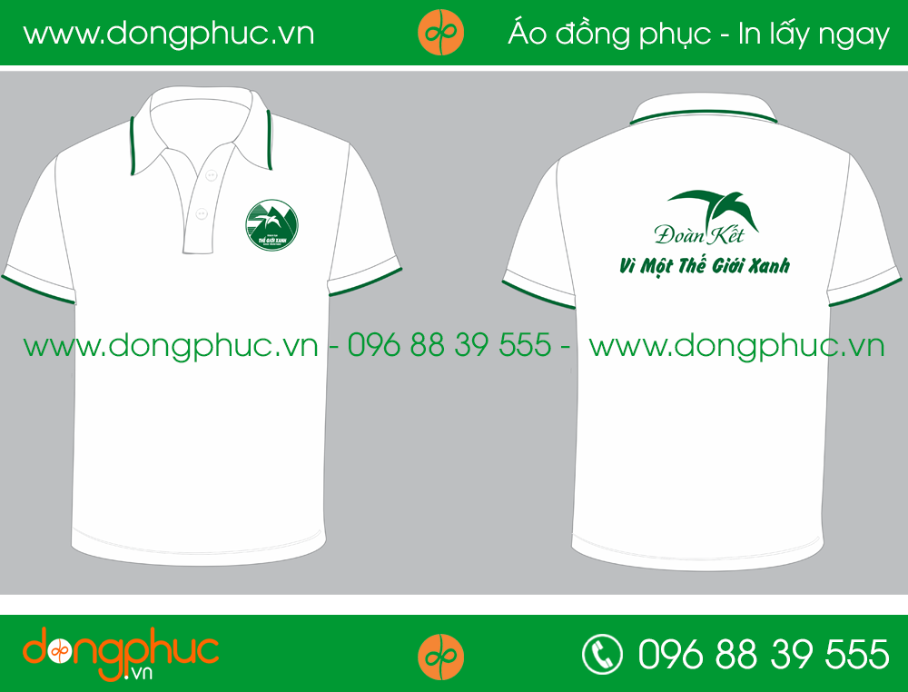 Áo phông đồng phục công ty Thế Giới Xanh